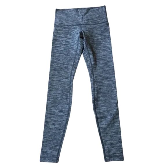 Lululemon grey patterned high rise leggings size 6 *GUC - Picture 1 of 10